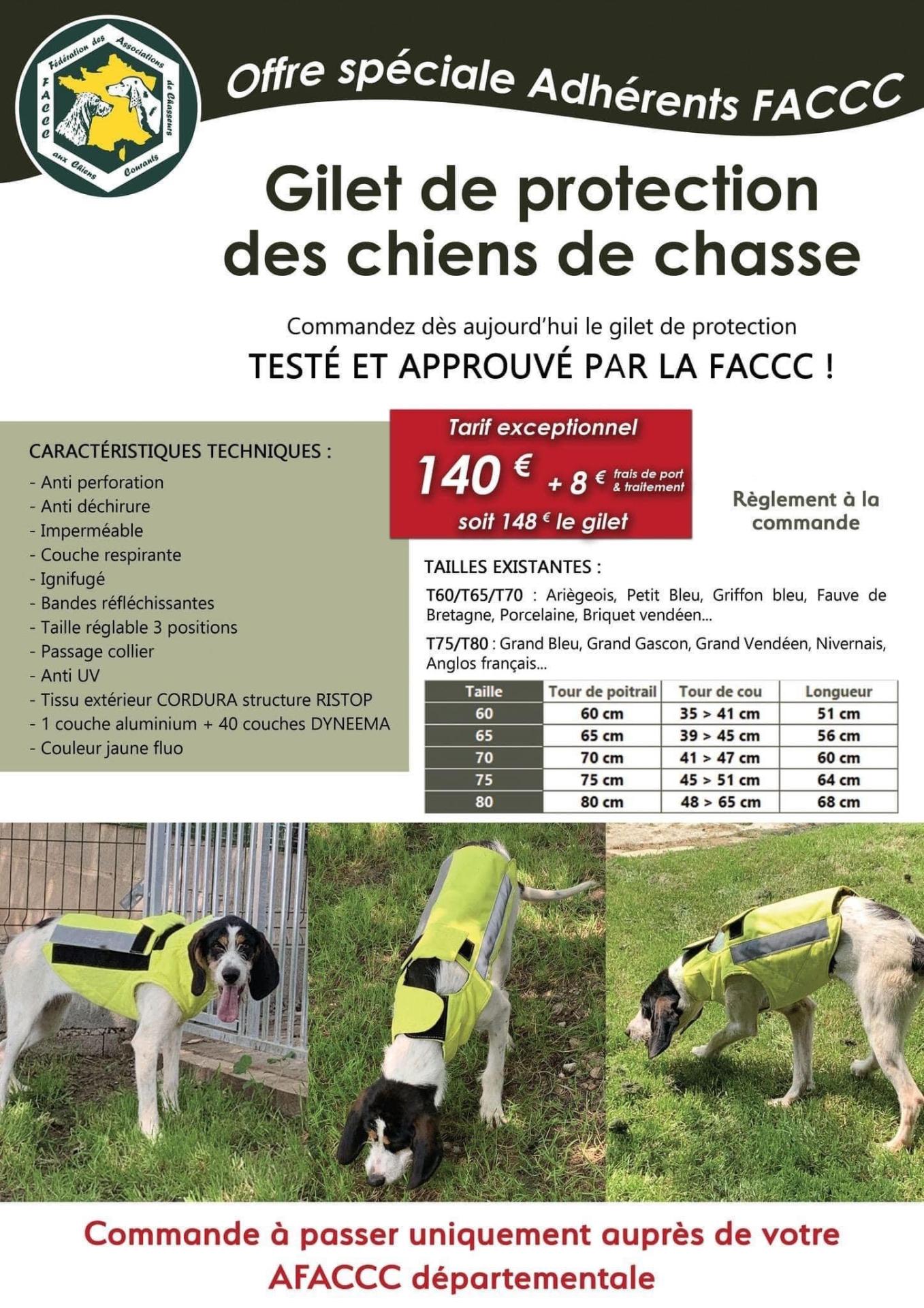 Gilet protection afaccc